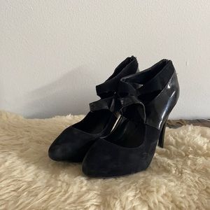 Aldo Suede and Patent Leather Heels